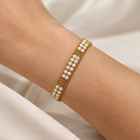 Heart on Beads Bracelet
