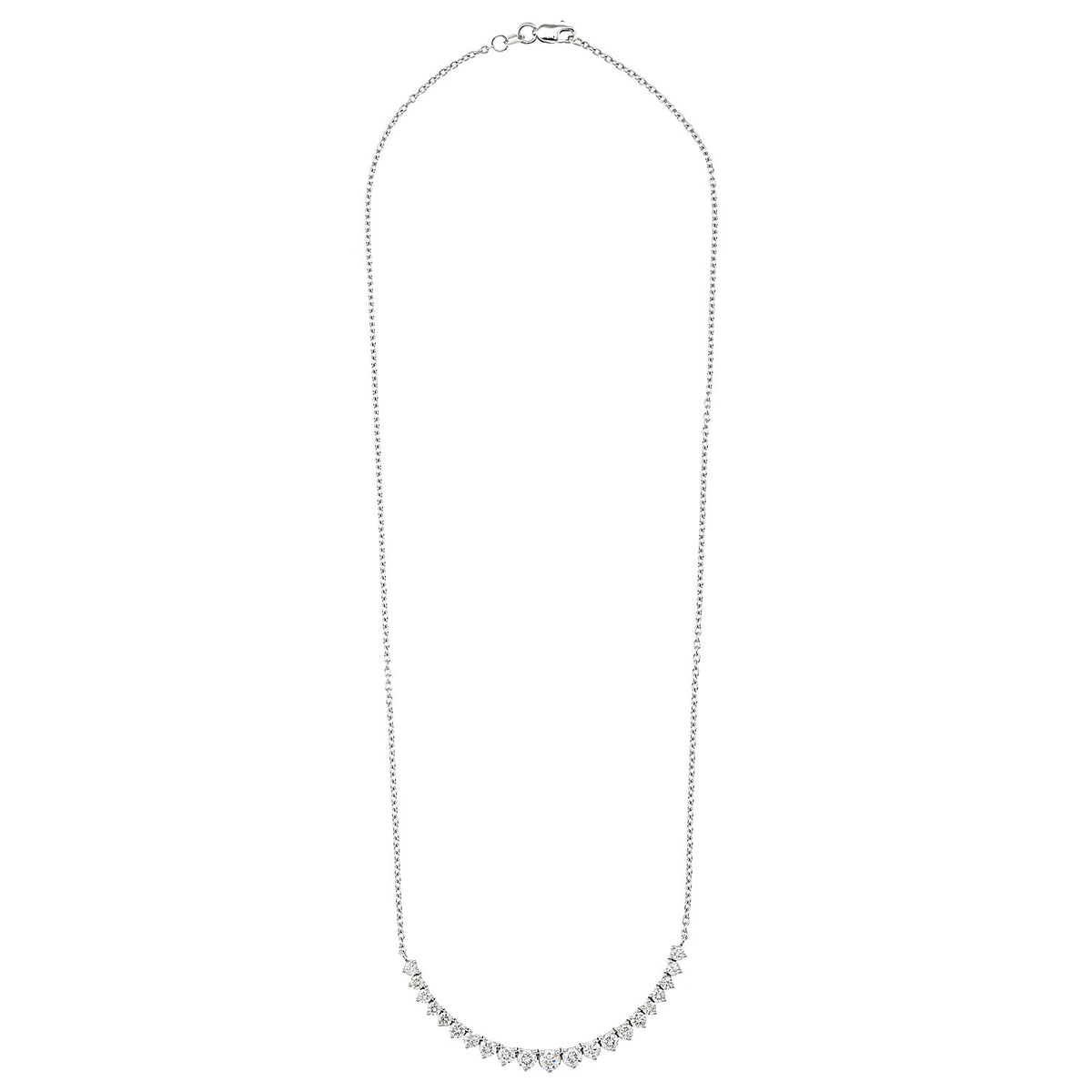 Moving Diamond Bar Necklace