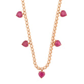 Ruby Hearts Necklace