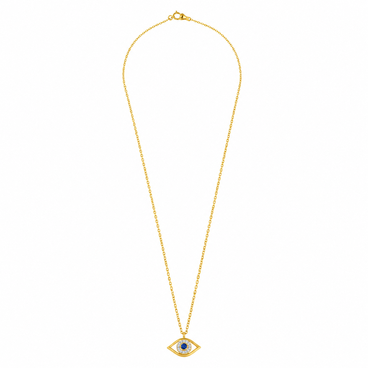 Ruby and Diamond Eye Necklace