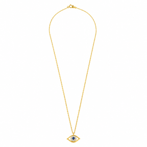 Ruby and Diamond Eye Necklace