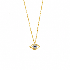 Ruby and Diamond Eye Necklace