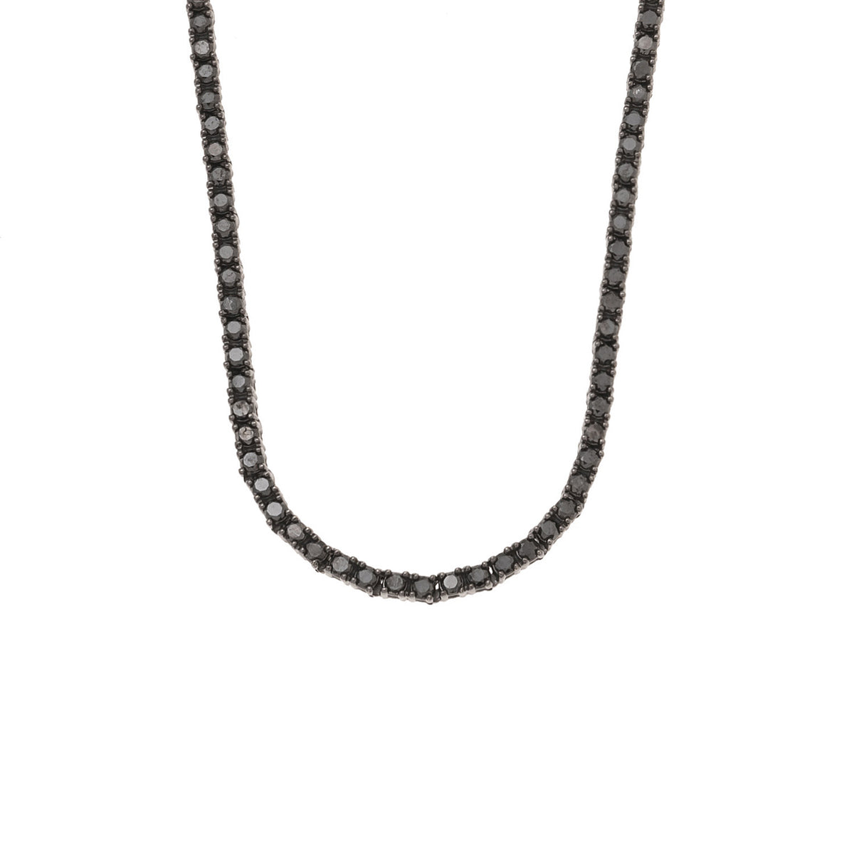 Fine Jewelry Necklace. Diamond Necklace. Gold and diamond Necklace. High end jewelry Necklace. Expensive jewelry. Expensive Necklace. Anatol jewelry. Golden Hall. Χρυσά κοσμήματα. Κοσμήματα Κηφισιά. Κολιέ με διαμάντια. Κολιέ με μπριγιάν. Ακριβό Κολιέ. Χρυσό Κολιέ. Black diamond tennis necklace. Tennis Necklace.