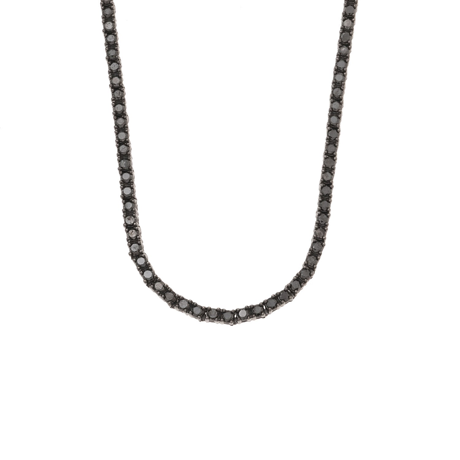 Fine Jewelry Necklace. Diamond Necklace. Gold and diamond Necklace. High end jewelry Necklace. Expensive jewelry. Expensive Necklace. Anatol jewelry. Golden Hall. Χρυσά κοσμήματα. Κοσμήματα Κηφισιά. Κολιέ με διαμάντια. Κολιέ με μπριγιάν. Ακριβό Κολιέ. Χρυσό Κολιέ. Black diamond tennis necklace. Tennis Necklace.