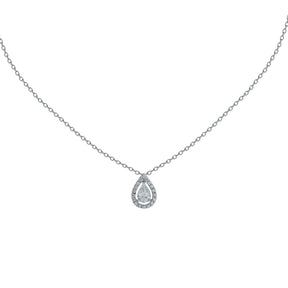 Diamond Necklace. Solitaire diamond necklace. Single diamond necklace. Diamond necklace gift. Color. Clarity. Brilliant cut diamond. GIA Certified. Golden Hall. Kifissia. Athens. Κολιέ με διαμάντι. Μονόπετρο κολιέ. Χρυσά κοσμήματα. Κηφισιά. Διαμαντένιο κολιέ. Κολιέ με μπριγιάν. Pear shaped diamond necklace.