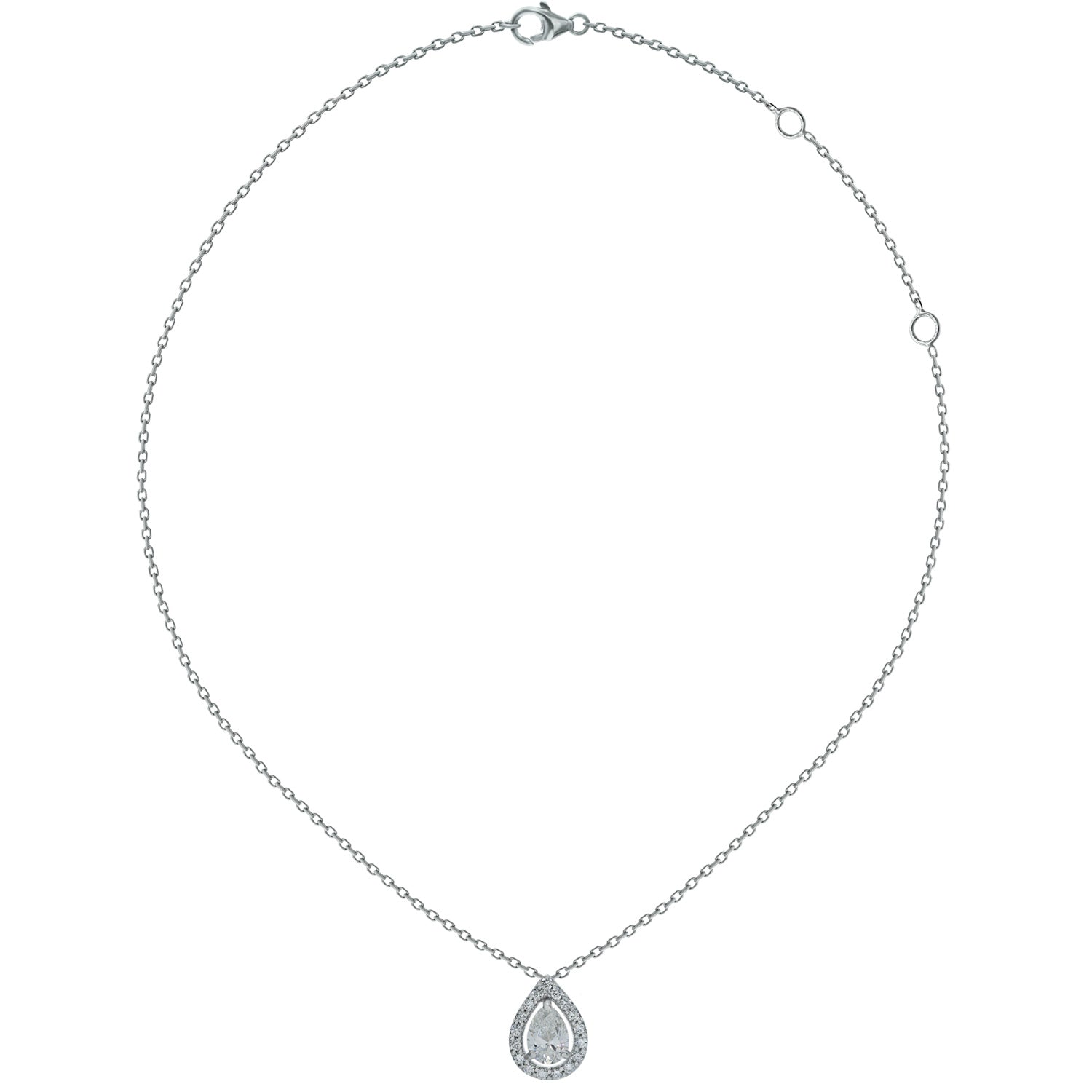 Diamond Necklace. Solitaire diamond necklace. Single diamond necklace. Diamond necklace gift. Color. Clarity. Brilliant cut diamond. GIA Certified. Golden Hall. Kifissia. Athens. Κολιέ με διαμάντι. Μονόπετρο κολιέ. Χρυσά κοσμήματα. Κηφισιά. Διαμαντένιο κολιέ. Κολιέ με μπριγιάν. Pear Shaped Diamond Necklace.