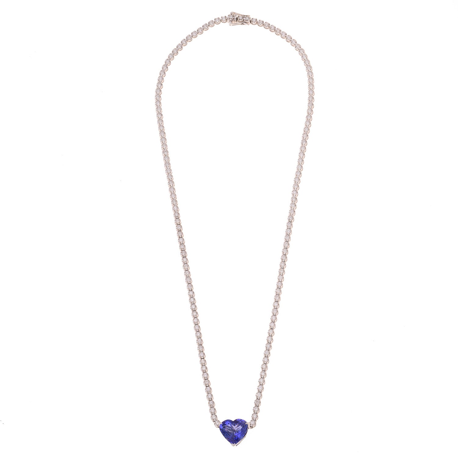 Purple Skies Heart Necklace