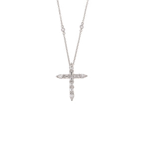 Diamond Cross. Gold and diamond cross. Cross for christening. Cross for baptism. Fine jewellery. Anatol jewellery. Χρυσά κοσμήματα. Κοσμήματα Κηφισιά. Σταυρός χρυσός. Σταυρός με διαμάντια. Βαφτιστικός σταυρός. Σταυρός για βάφτιση.  Σταυρός με μπριγιάν. 