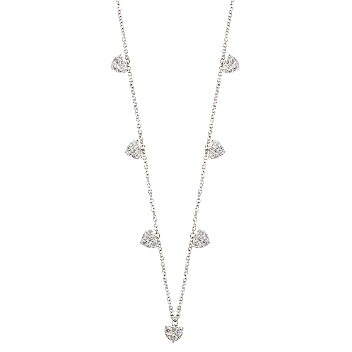 Fine Jewelry Necklace. Diamond Necklace. Gold and diamond Necklace. High end jewelry Necklace. Expensive jewelry. Expensive Necklace. Anatol jewelry. Kifissia. Golden Hall. Χρυσά κοσμήματα. Κοσμήματα Κηφισιά. Κολιέ με διαμάντια. Κολιέ με μπριγιάν. Ακριβό Κολιέ. Χρυσό Κολιέ. Diamond Hearts Necklace.