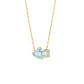 Diamond Necklace. Heart Necklace. Necklace Gift. Charm Gift. 18K gold necklace. 14K Gold necklace. Sapphire necklace. Ruby necklace. White gold necklace. Rose Gold necklace. Yellow gold. Diamond heart. Chain Necklace. Anatol Jewelry. Fine Jewelry. Golden Hall. Kifissia. Athens. Blue topaz necklace.