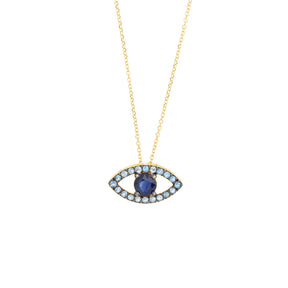 Aqua Eye Necklace