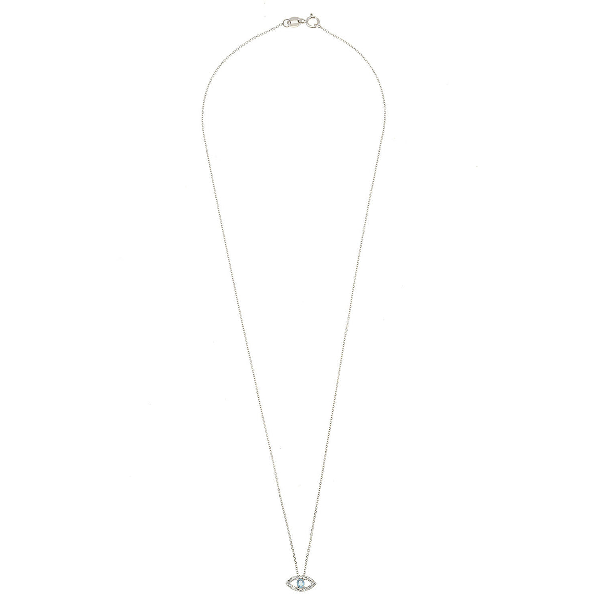 Evil Eye Necklace. Diamond Necklace. Blue Sapphires. Tear drop necklace. 18K Gold. Rose Gold, White Gold, Yellow Gold. Fine Jewelry. Gift. Κολιέ μάτι. Κολιέ για δώρο μάτι. Χρυσό κολιέ. Κολιέ με διαμάντια. Κολιέ με ζαφείρια. Μάτι φυλαχτό. Μάτι με διαμάντια. Στρογγυλό μάτι κολιέ. Aquamarine eye necklace.