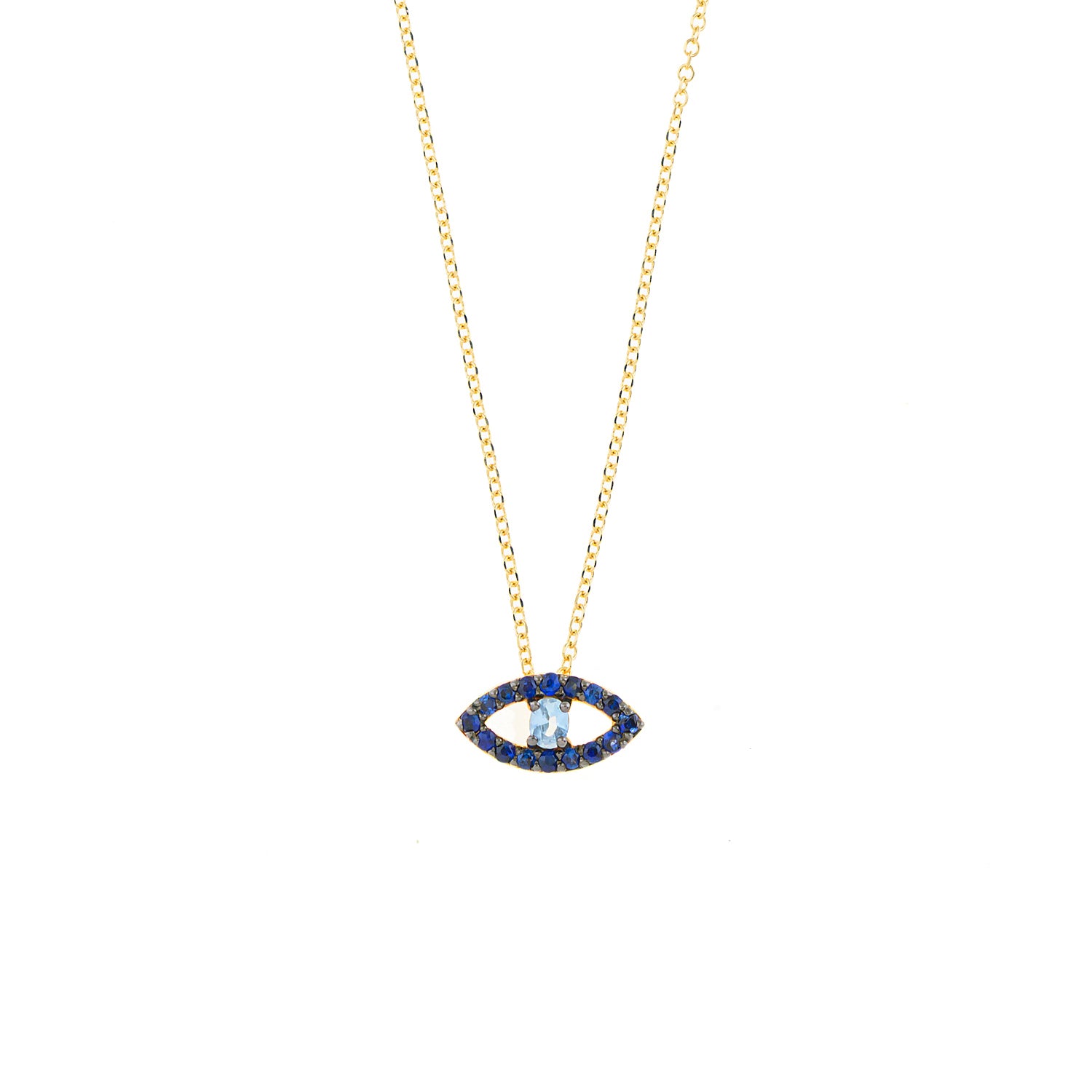 Blue Point Eye Necklace