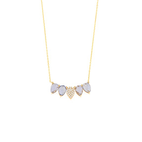 Sapphire Necklace. Sapphire and diamond necklace. Sapphire necklace for gift. Chain necklace. Anatol jewelry. Fine jewelry. Golden Hall. Kifissia. Athens. Χρυσό κολιέ. Κολιέ με διαμάντια. Χρυσά κοσμήματα. Κηφισιά. Κολιέ με μπριγιάν. Κολιέ με ζαφείρια. Κολιέ με μπριγιάν και ζαφείρια.