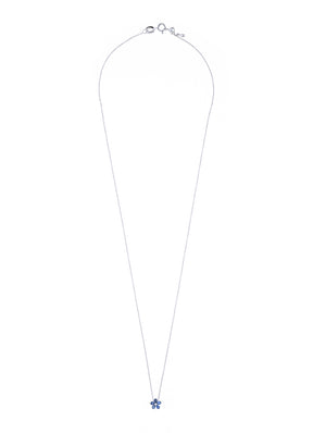 Sapphire Flower Necklace