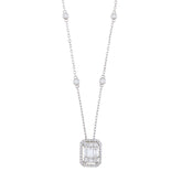Rectangle Diamond Necklace