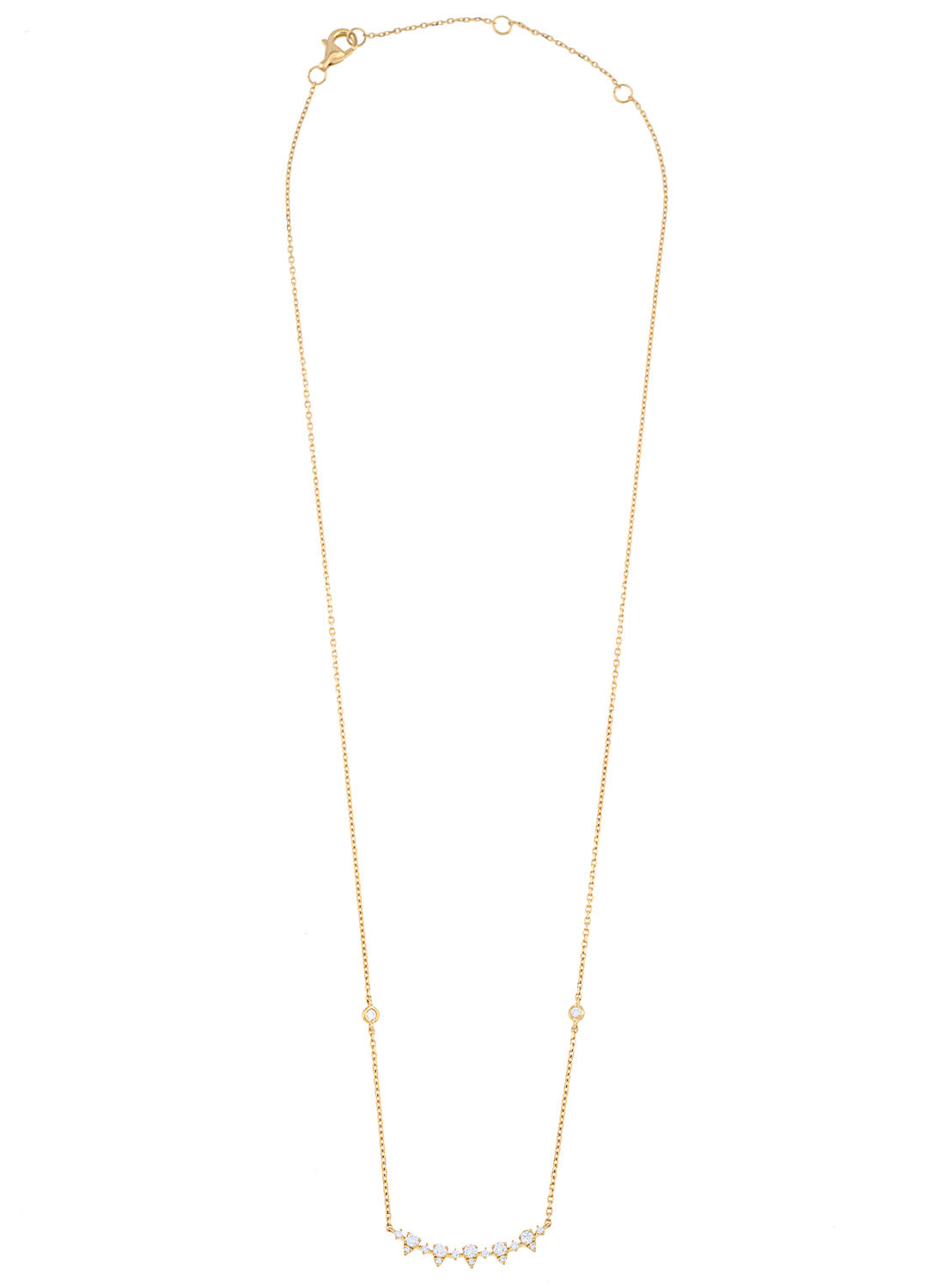 Pear Bar Diamond Necklace