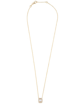 Rectangle Diamond Necklace