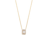Rectangle Diamond Necklace