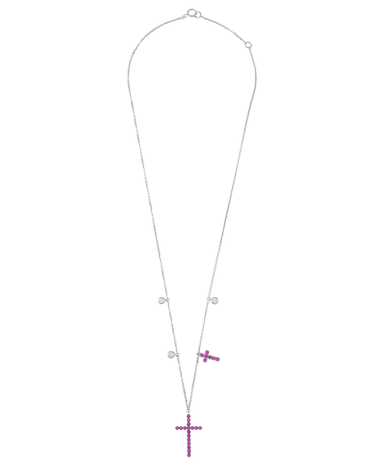 Double Cross Necklace