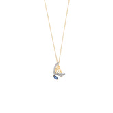 Sapphire Point Butterfly Necklace