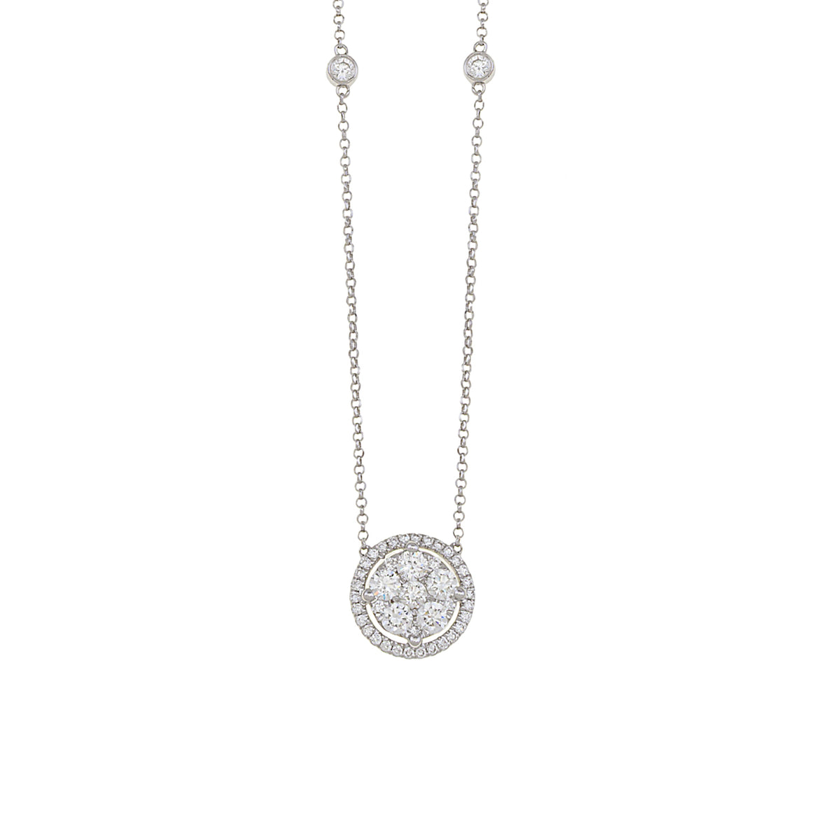 Cluster Diamond Necklace