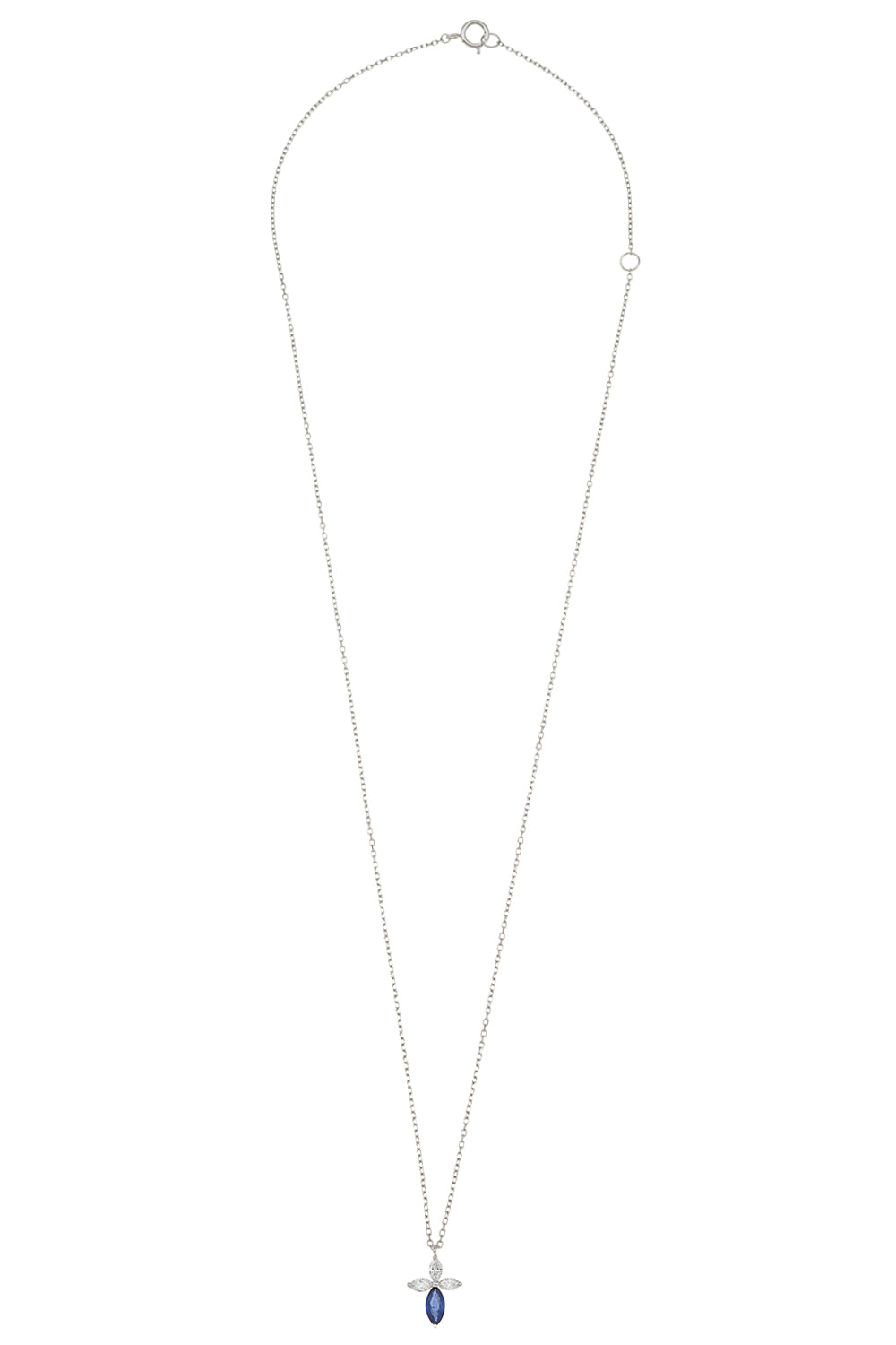 Blue Point Cross Necklace