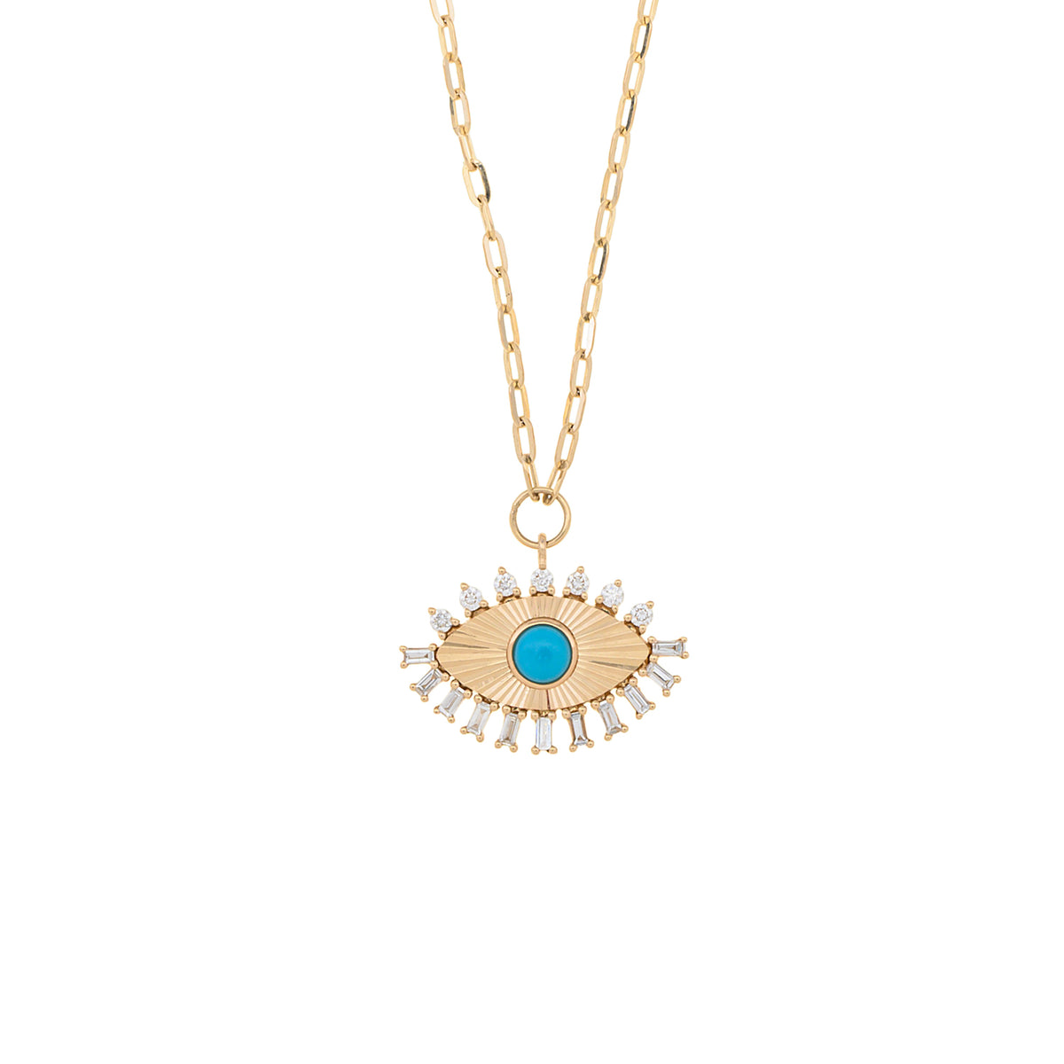 Sunburst Protection Eye Necklace