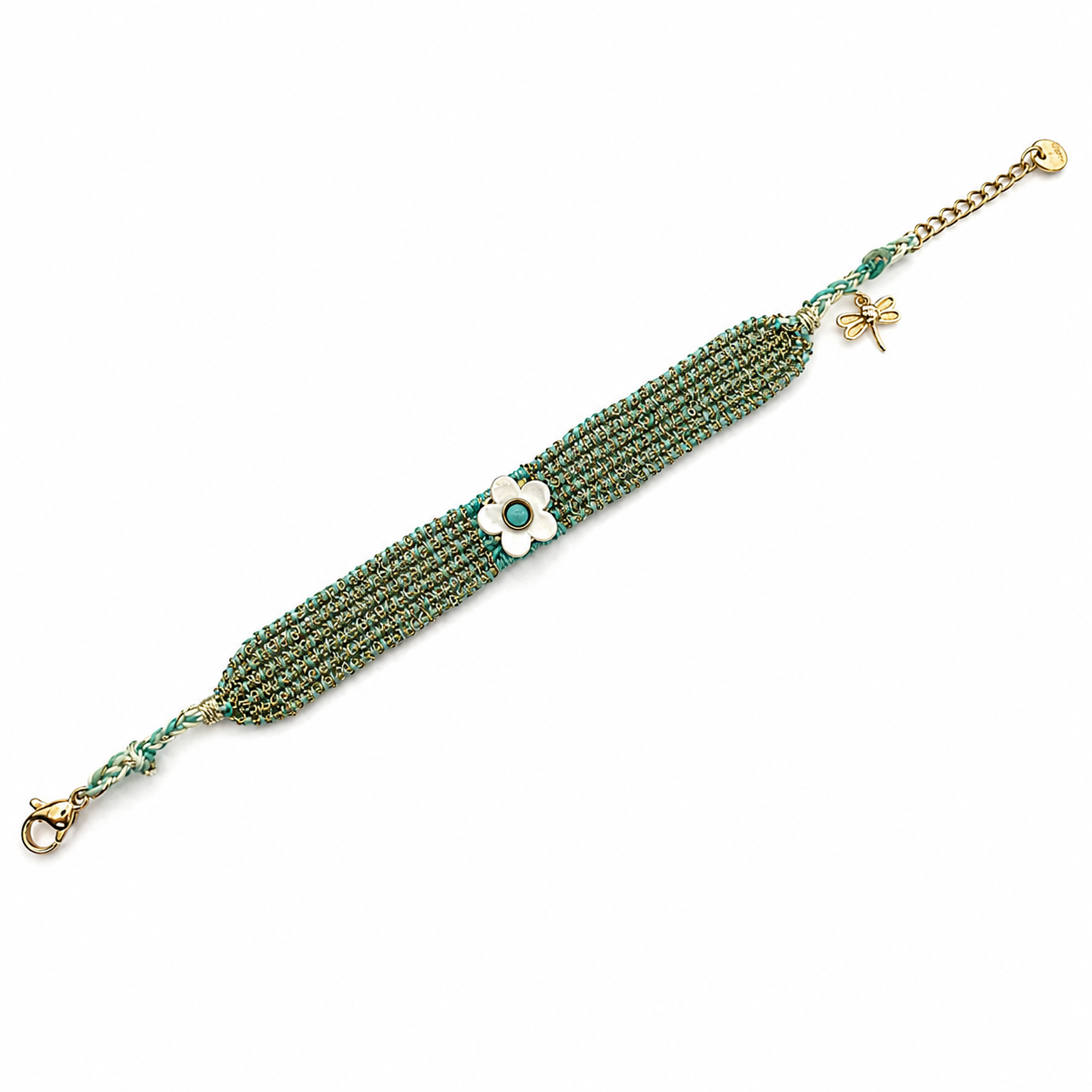 Dragon fly on Flower BRACELET