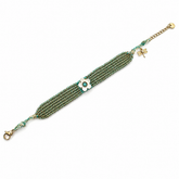 Dragon fly on Flower BRACELET