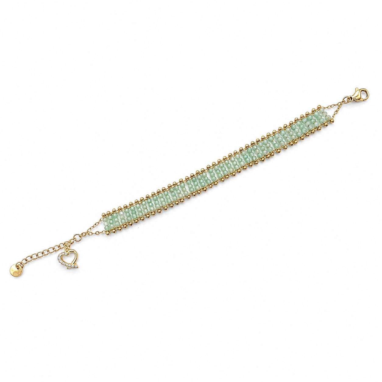 Heart on Beads Bracelet