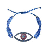 Evil eye bracelet. Diamond evil eye bracelet. Evil eye chain bracelet. Sapphire and diamond eye bracelet. Eye bracelet. Eye jewellery. Anatol jewellery. Χρυσά κοσμήματα. Κόσμημα με μάτι. Βραχιόλι με μάτι. Χρυσό μάτι με μπριγιάν. Ανατολ κοσμήματα.