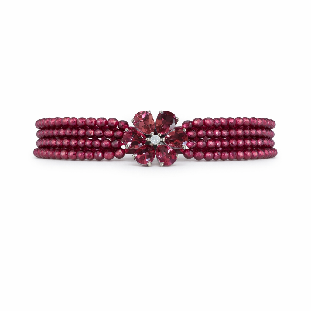 Pink Flower Bracelet