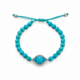 Turquoise Evil Eye Beaded Bracelet