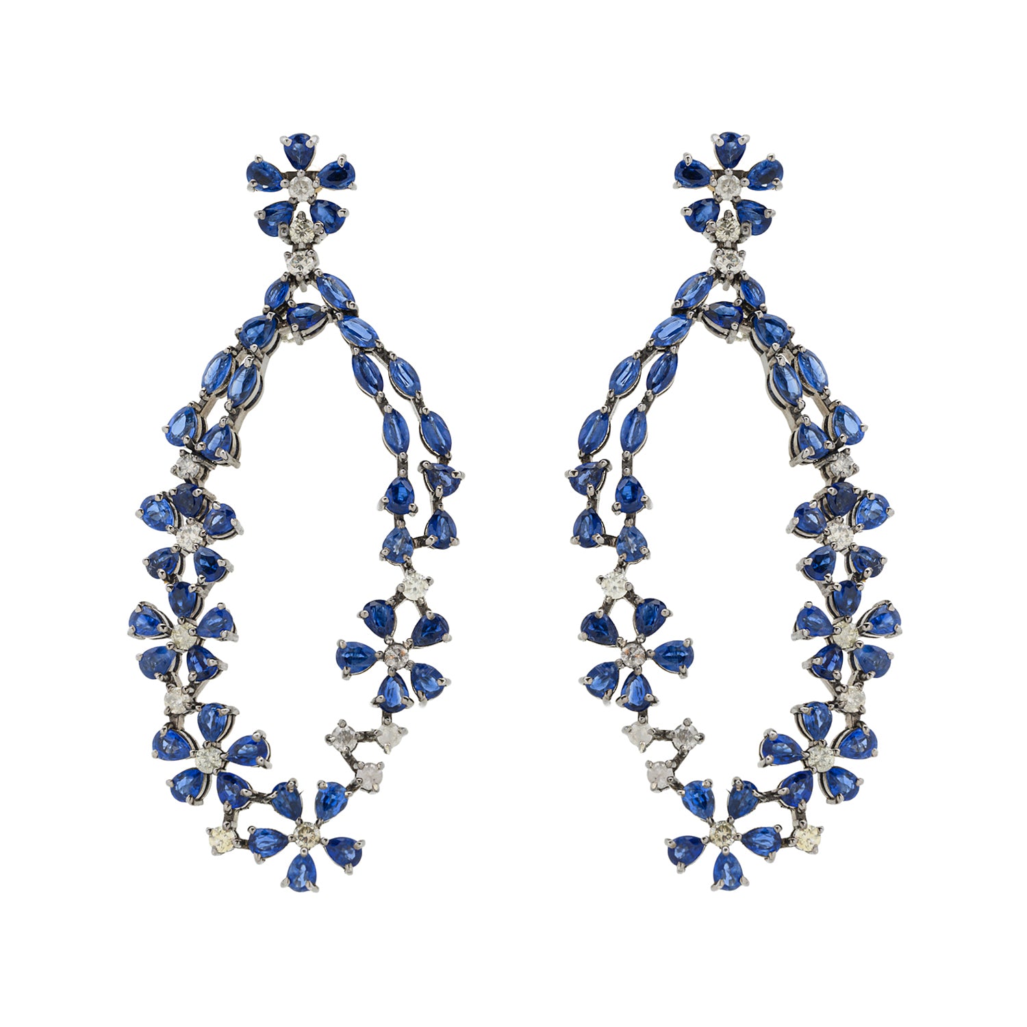 Blue Garden Earrings