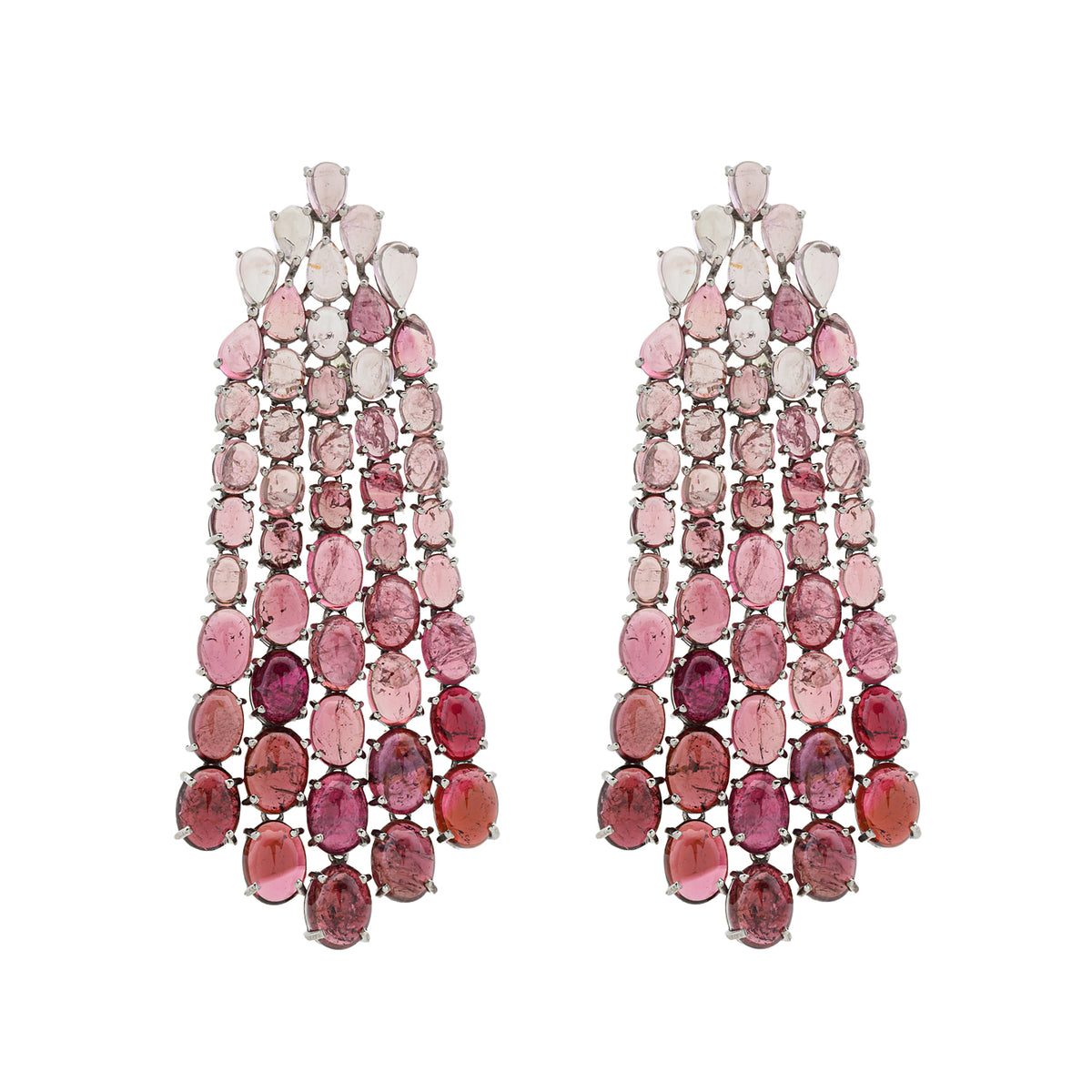 Pink Waterfall Earrings
