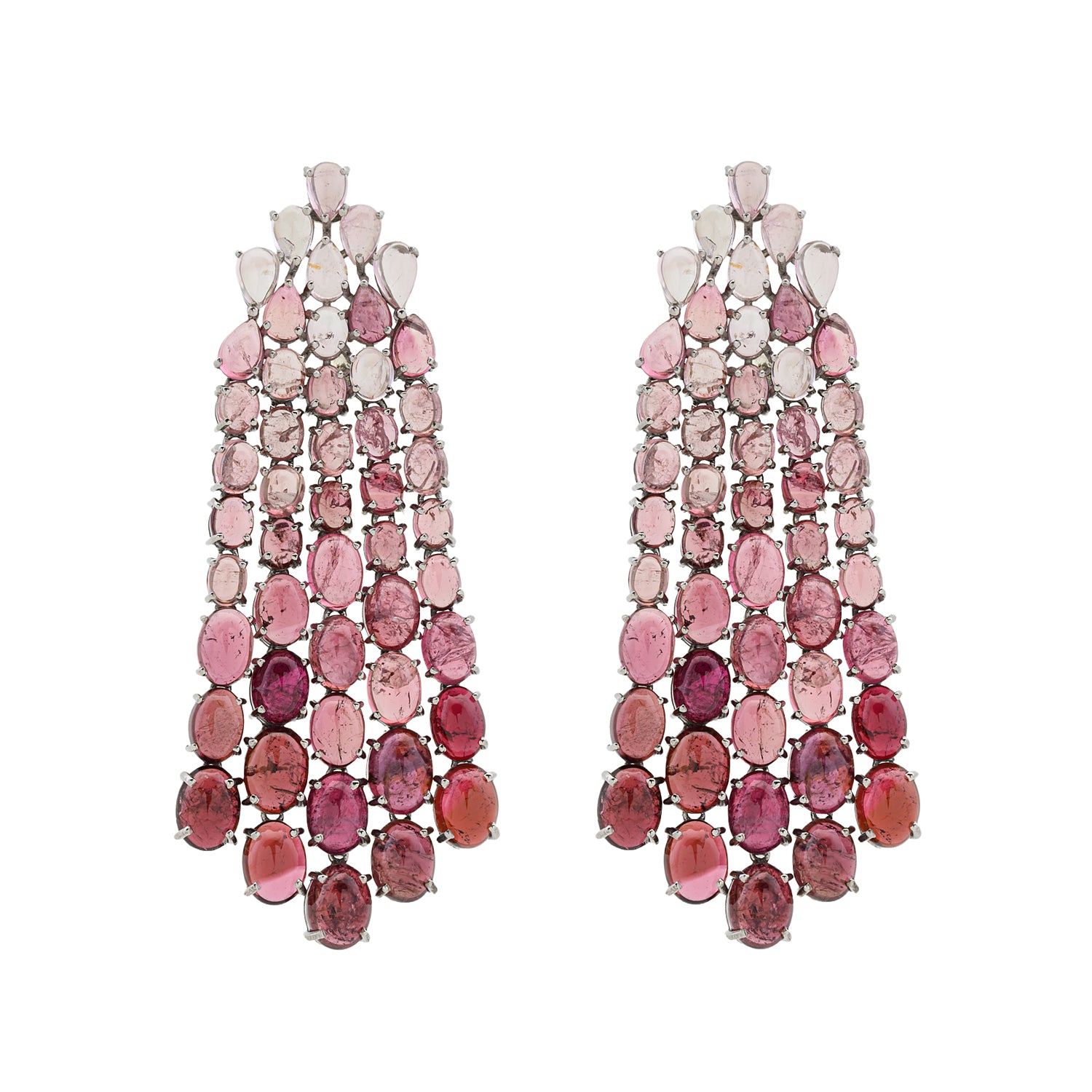 Pink Waterfall Earrings