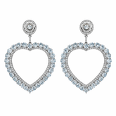 Aquazura Heart Earrings