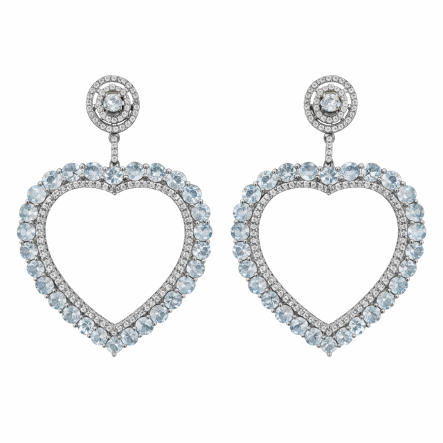 Aquazura Heart Earrings