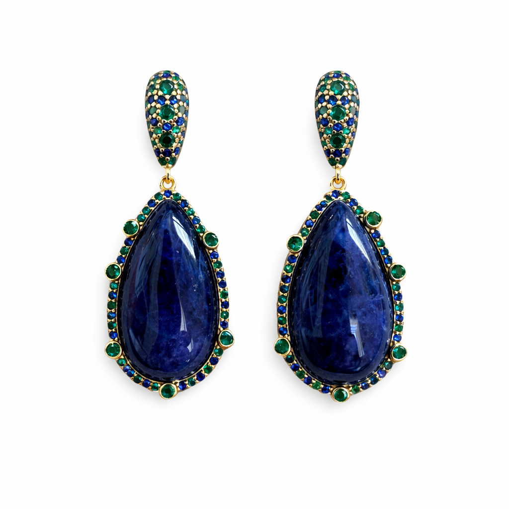 Blue Plum Earrings