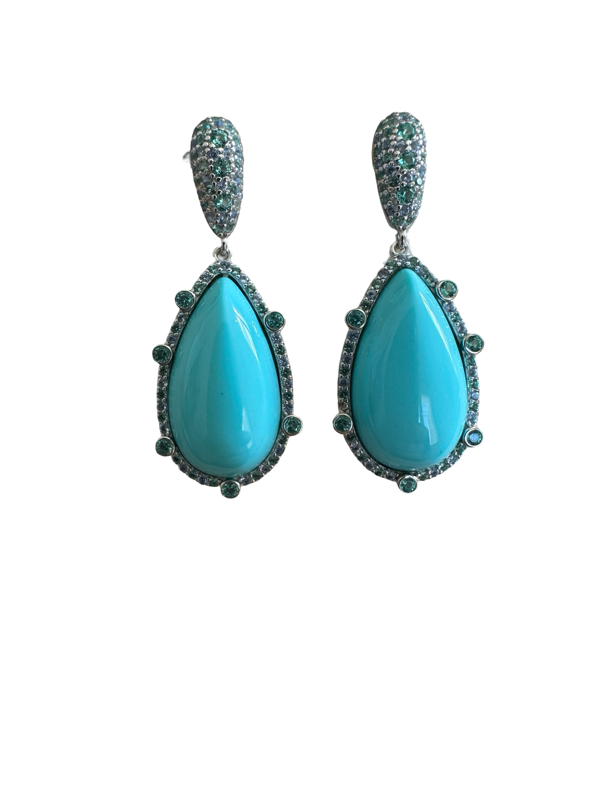 Turquoise Plum Earrings