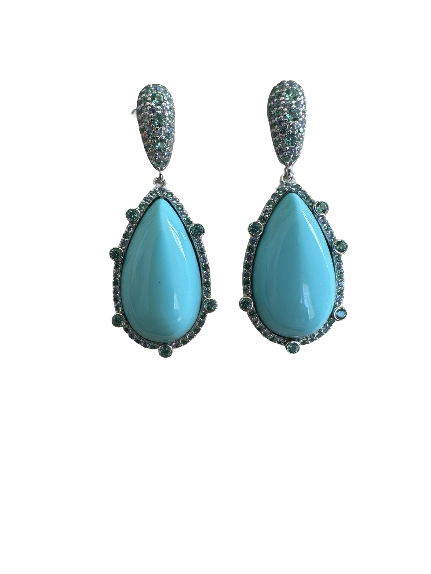 Turquoise Plum Earrings