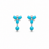 Turqoise an Diamond Earrings
