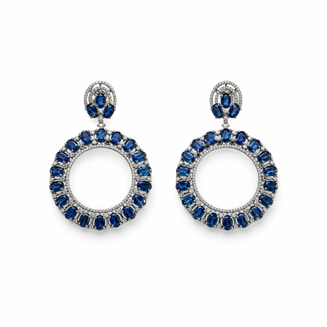 Blue Base Earrings