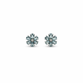 Light Blue Stream Flower Earrings