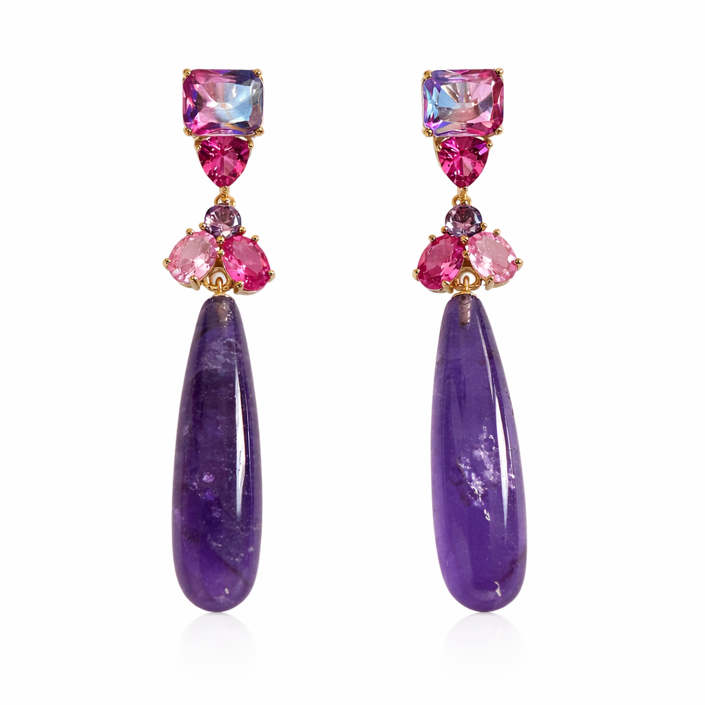 Purple Craving Earring