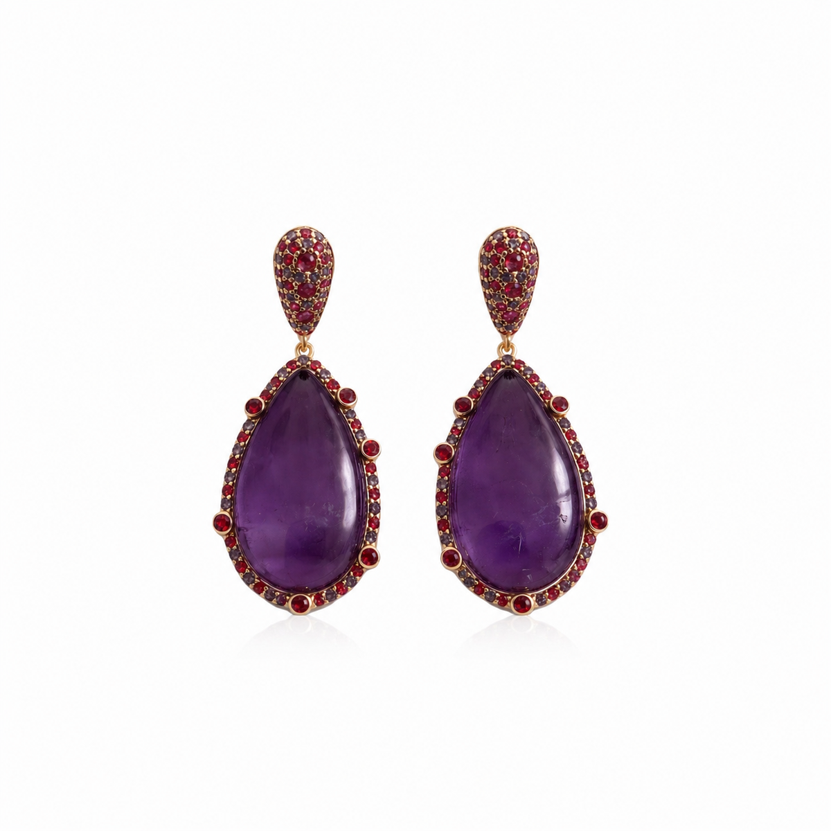 Purple Plum Earrings