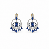 Boho Blue Eye Earrings