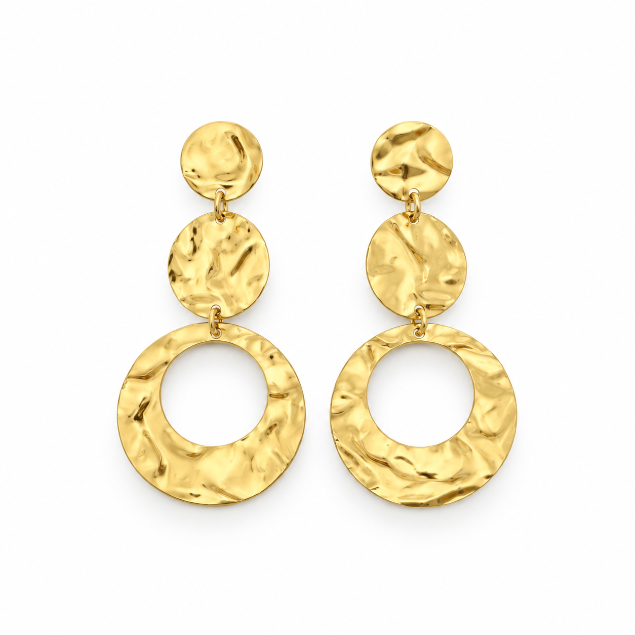 Marble Trio Drop Earrings