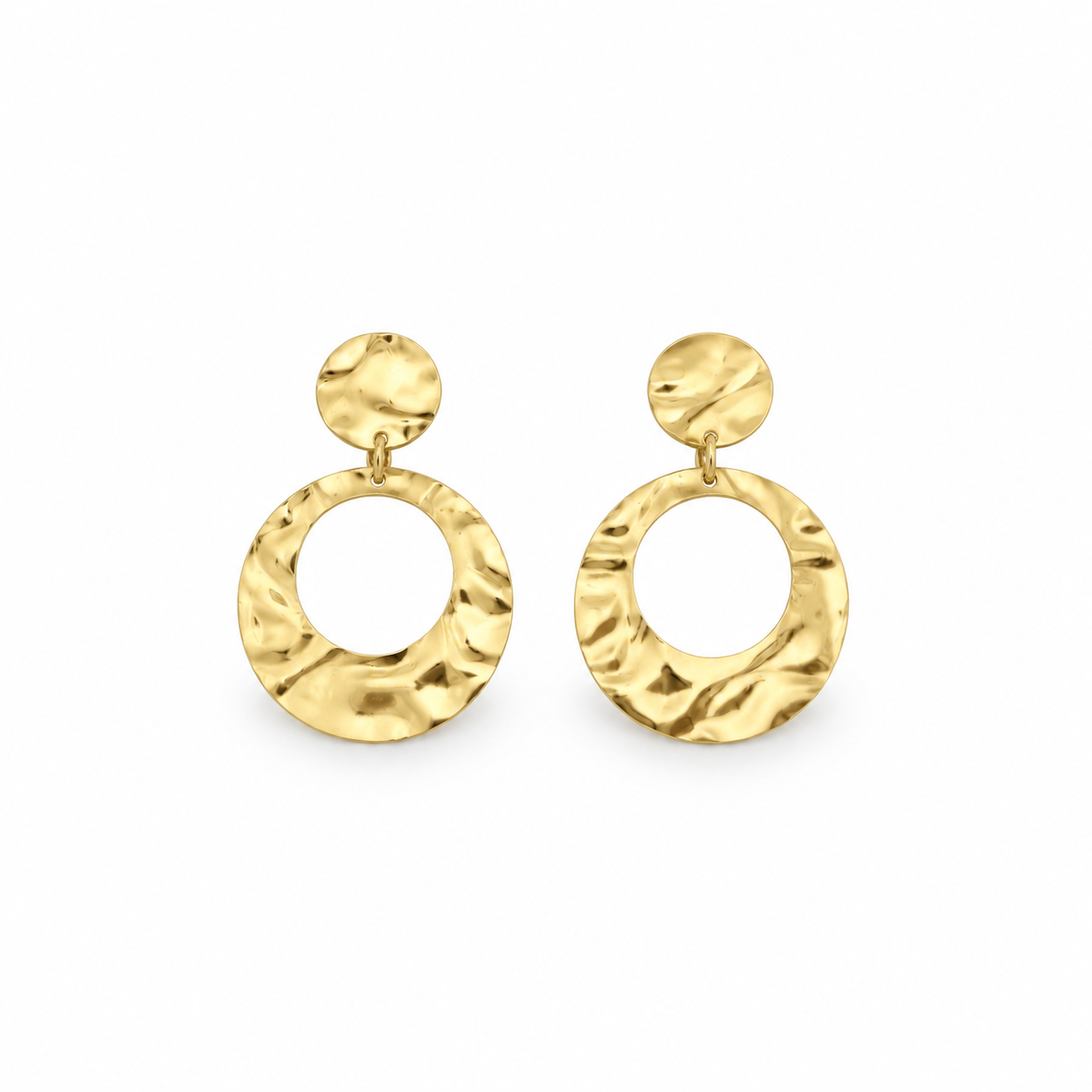 Marble Hoop Earrings
